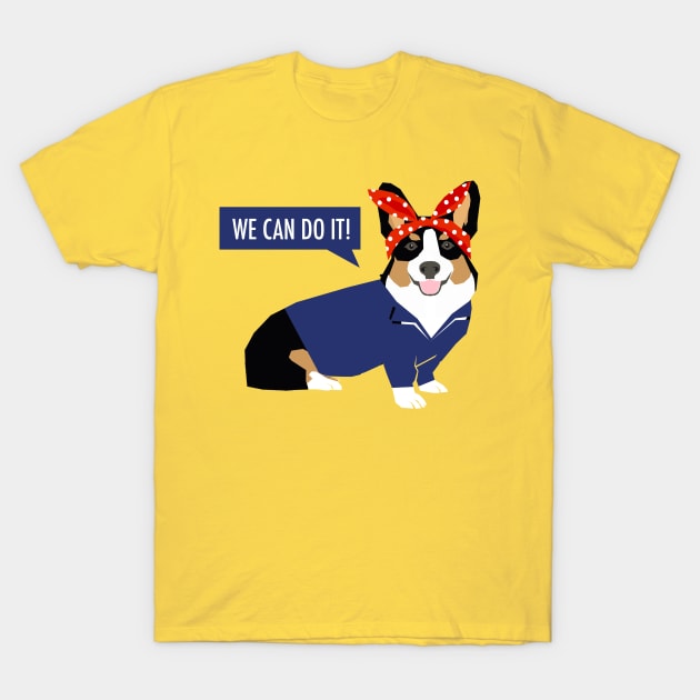 Tri Corgi Rosie T-Shirt by friendlypets